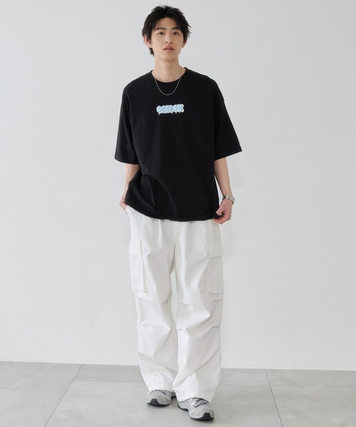 WEGO（ウィゴー）の「WEGO/【26年春夏新作】別注VISIONグラフィックT（Tシャツ/カットソー・メンズ・ホワイト/ブラック・LARGE/MEDIUM）」の5枚目の写真