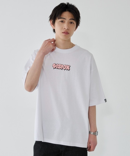 WEGO（ウィゴー）の「WEGO/【26年春夏新作】別注VISIONグラフィックT（Tシャツ/カットソー・メンズ・ホワイト/ブラック・LARGE/MEDIUM）」の10枚目の写真