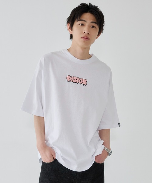 WEGO（ウィゴー）の「WEGO/【26年春夏新作】別注VISIONグラフィックT（Tシャツ/カットソー・メンズ・ホワイト/ブラック・LARGE/MEDIUM）」の11枚目の写真