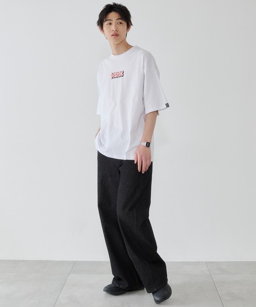 WEGO（ウィゴー）の「WEGO/【26年春夏新作】別注VISIONグラフィックT（Tシャツ/カットソー・メンズ・ホワイト/ブラック・LARGE/MEDIUM）」の15枚目の写真
