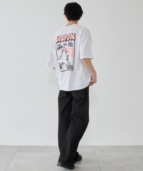 WEGO（ウィゴー）の「WEGO/【26年春夏新作】別注VISIONグラフィックT（Tシャツ/カットソー・メンズ・ホワイト/ブラック・LARGE/MEDIUM）」の16枚目の写真