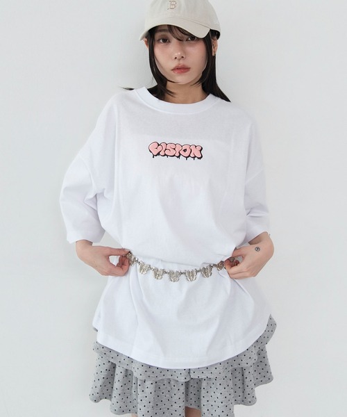 WEGO（ウィゴー）の「WEGO/【26年春夏新作】別注VISIONグラフィックT（Tシャツ/カットソー・メンズ・ホワイト/ブラック・LARGE/MEDIUM）」の17枚目の写真
