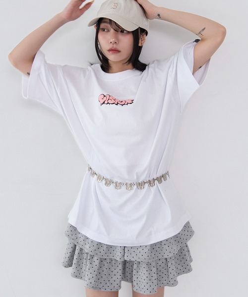WEGO（ウィゴー）の「WEGO/【26年春夏新作】別注VISIONグラフィックT（Tシャツ/カットソー・メンズ・ホワイト/ブラック・LARGE/MEDIUM）」の19枚目の写真