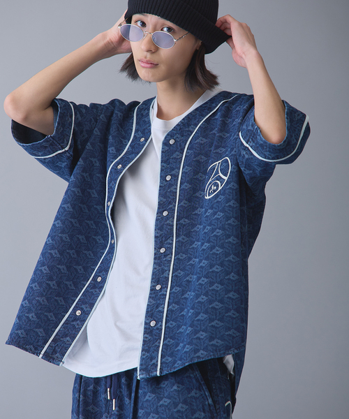 PARIS SAINT-GERMAIN(パリサンジェルマン)の「【Paris Saint-Germain / パリ・サン=ジェルマン】JP Baseball Shirt(シャツ/ブラウス・メンズ・ブルー/ブルー系その他・LARGE/MEDIUM/X-LARGE)」の7枚目の写真