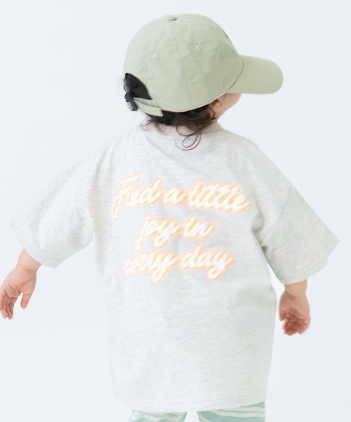 and D. petit main(アンドディープティマイン)の「アソート発砲プリントリンガーワイド半袖Tシャツ(Tシャツ/カットソー・キッズ・オートミール/パープル/ライトブルー/ライトグリーン・110cm/120cm/130cm/100cm/140cm/90cm)」の1枚目の写真