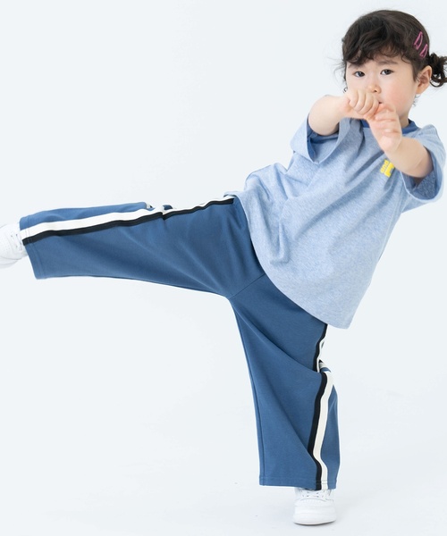 and D. petit main(アンドディープティマイン)の「アソート発砲プリントリンガーワイド半袖Tシャツ(Tシャツ/カットソー・キッズ・オートミール/パープル/ライトブルー/ライトグリーン・110cm/120cm/130cm/100cm/140cm/90cm)」の6枚目の写真