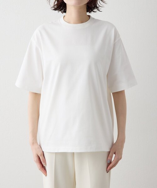 Drawing Numbers(ドローイング ナンバーズ)の「【Drawing Numbers】ハイツイストプレーンTシャツ(Tシャツ/カットソー・レディース・ブラック/ホワイト・38/40)」の19枚目の写真