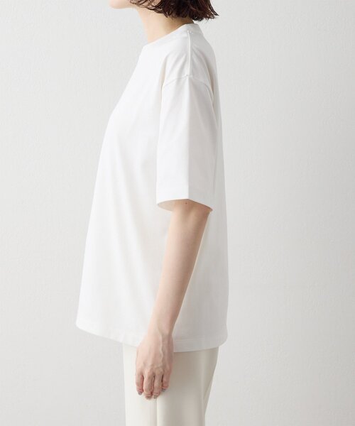 Drawing Numbers(ドローイング ナンバーズ)の「【Drawing Numbers】ハイツイストプレーンTシャツ(Tシャツ/カットソー・レディース・ブラック/ホワイト・38/40)」の20枚目の写真