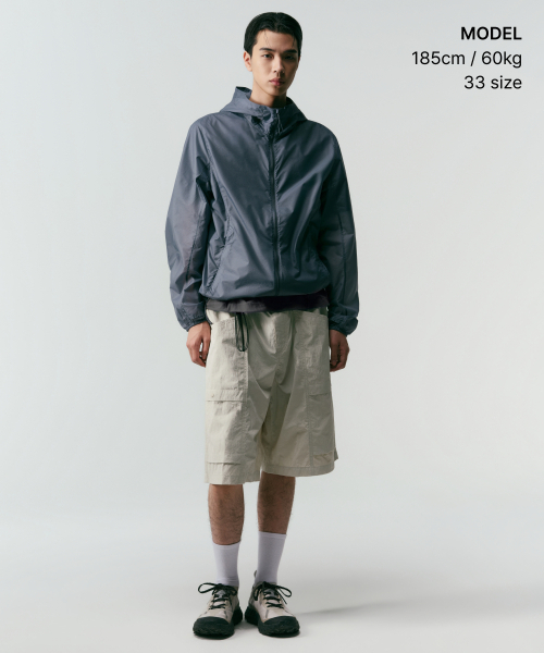 MUSINSA STANDARD（ムシンサスタンダード）の「[シティレジャー] ベルト付きユーティリティバermudaパンツ [ダスティクリーム]（その他パンツ・メンズ・その他・26/27/28/29/30/31/32/33/34/36/38/40/42）」の3枚目の写真