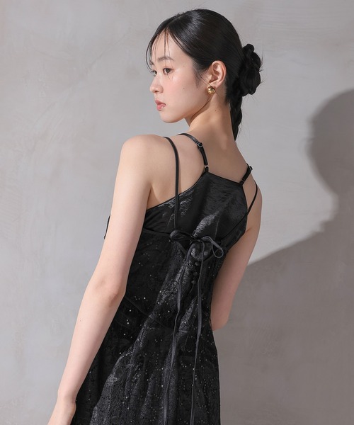 Kana(カナ)の「スパンコールレディワンピースドレス3点セット パーティードレス 結婚式 お呼ばれ オケージョン(ドレス・レディース・ブラック/ブラウン/アイボリー・S/M)」の16枚目の写真