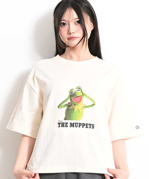 Disney(ディズニー)の「『DISCUS/ディスカス』THE MUPPETS半袖Tシャツ【Z】(Tシャツ/カットソー・レディース・ブラック系/ホワイト・L/M)」の1枚目の写真