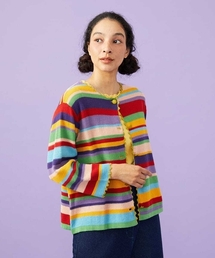 Jocomomola（ホコモモラ）の「Emocion ボーダーカーディガン（カーディガン/ボレロ）」