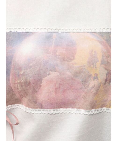 merry jenny(メリージェニー)の「『WICKED』Ribbon Tee(Tシャツ/カットソー・レディース・チャコールグレー/オフホワイト・FREE)」の12枚目の写真