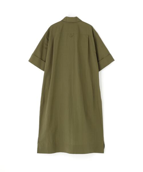 MARGARET HOWELL(マーガレットハウエル)の「COTTON LINEN PLAIN WEAVE(ワンピース・レディース・オリーブ/ブラック・2/1)」の7枚目の写真