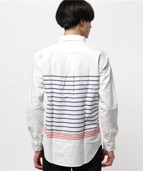 GLOBAL WORK（グローバルワーク）の「ガラオックスシャツ長袖/705345（シャツ/ブラウス・メンズ・ネイビー/カーキ/ライトブルー/ホワイト・SMALL/LARGE/X-LARGE/MEDIUM）」の6枚目の写真