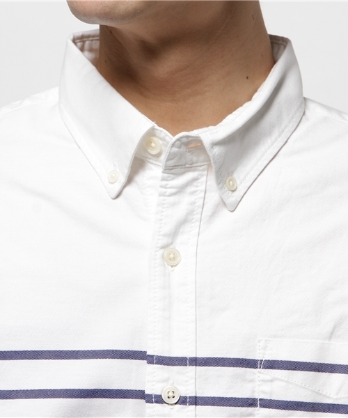 GLOBAL WORK（グローバルワーク）の「ガラオックスシャツ長袖/705345（シャツ/ブラウス・メンズ・ネイビー/カーキ/ライトブルー/ホワイト・SMALL/LARGE/X-LARGE/MEDIUM）」の7枚目の写真