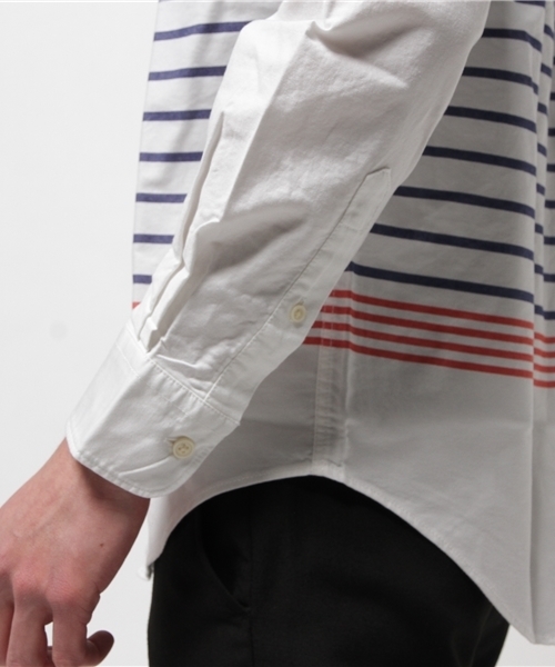 GLOBAL WORK（グローバルワーク）の「ガラオックスシャツ長袖/705345（シャツ/ブラウス・メンズ・ネイビー/カーキ/ライトブルー/ホワイト・SMALL/LARGE/X-LARGE/MEDIUM）」の8枚目の写真