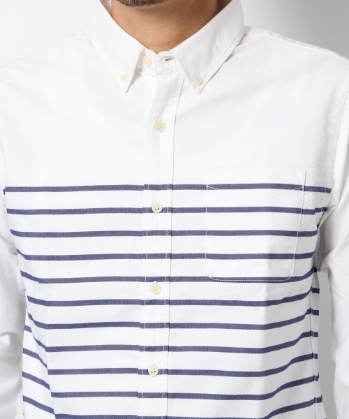 GLOBAL WORK（グローバルワーク）の「ガラオックスシャツ長袖/705345（シャツ/ブラウス・メンズ・ネイビー/カーキ/ライトブルー/ホワイト・SMALL/LARGE/X-LARGE/MEDIUM）」の19枚目の写真