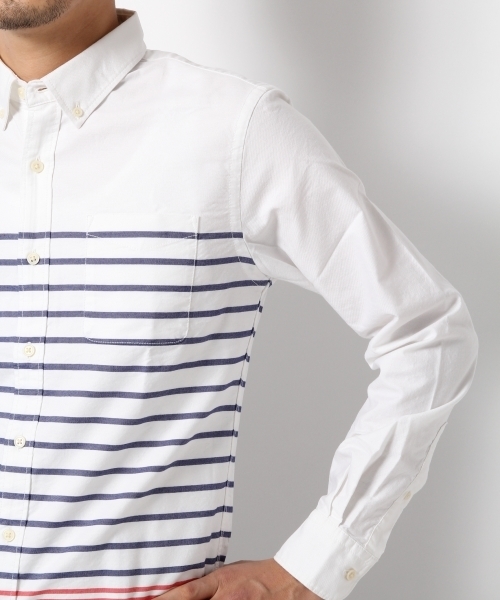 GLOBAL WORK（グローバルワーク）の「ガラオックスシャツ長袖/705345（シャツ/ブラウス・メンズ・ネイビー/カーキ/ライトブルー/ホワイト・SMALL/LARGE/X-LARGE/MEDIUM）」の20枚目の写真