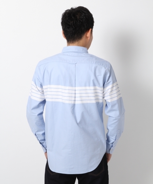 GLOBAL WORK（グローバルワーク）の「ガラオックスシャツ長袖/705345（シャツ/ブラウス・メンズ・ネイビー/カーキ/ライトブルー/ホワイト・SMALL/LARGE/X-LARGE/MEDIUM）」の13枚目の写真