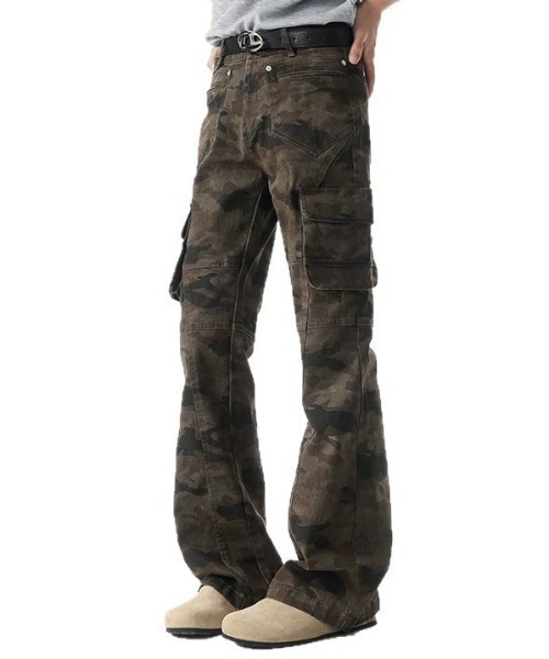 link lot(リンクロット)の「カモフラ総柄カーゴパンツ(カーゴパンツ・メンズ・ブラック/カモフラージュ・L/M)」の11枚目の写真