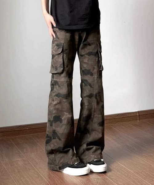 link lot(リンクロット)の「カモフラ総柄カーゴパンツ(カーゴパンツ・メンズ・ブラック/カモフラージュ・L/M)」の12枚目の写真