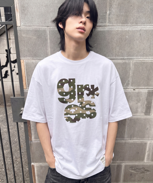 GRAVER（グレーバー）の「[ユニセックス]GRAE-Sカモ半袖Tシャツ_3色（Tシャツ/カットソー・レディース・スカイブルー/ブラック/ホワイト/イエロー/ネイビー・X-SMALL/SMALL/MEDIUM/LARGE）」の10枚目の写真