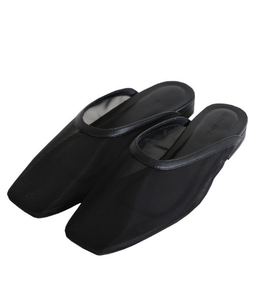 select MOCA Et(セレクトモカエト)の「【Et】Square-toe Mesh slip-ons(スリッポン・レディース・ブラック・LARGE/MEDIUM/SMALL/X-LARGE)」の13枚目の写真