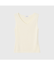 ダニエルベーシックVネックスリーブレスニット / DANIEL BASIC V-NECK SLEEVELESS KNIT_3colors