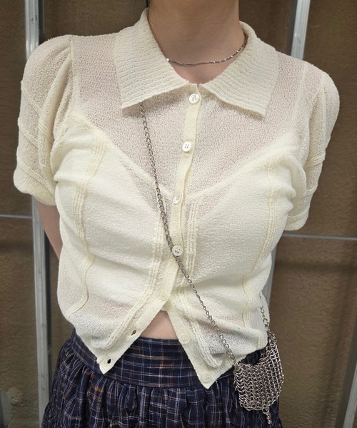 MEDI COMPACT SUMMER KNIT BROUSE（シャツ/ブラウス）｜Ameri（アメリ