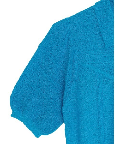 Ameri(アメリ)の「MEDI COMPACT SUMMER KNIT BLOUSE(シャツ/ブラウス・レディース・ブラック/オレンジ/アイボリー/ブルー・MEDIUM/SMALL)」の15枚目の写真