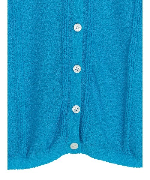 Ameri(アメリ)の「MEDI COMPACT SUMMER KNIT BLOUSE(シャツ/ブラウス・レディース・ブラック/オレンジ/アイボリー/ブルー・MEDIUM/SMALL)」の5枚目の写真