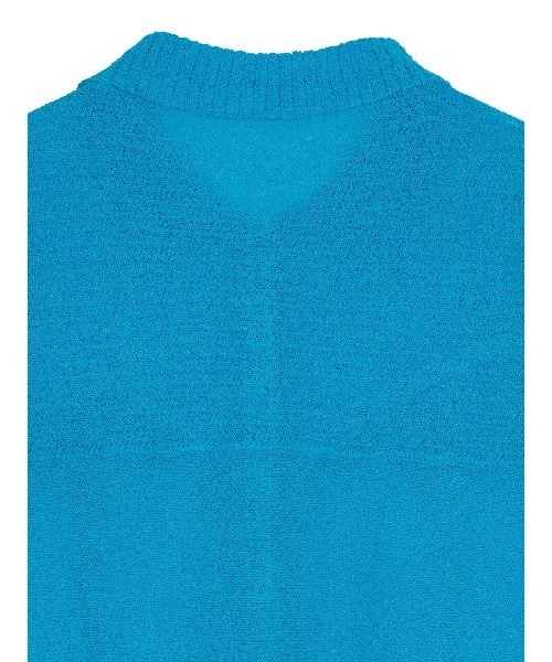 Ameri(アメリ)の「MEDI COMPACT SUMMER KNIT BLOUSE(シャツ/ブラウス・レディース・ブラック/オレンジ/アイボリー/ブルー・MEDIUM/SMALL)」の7枚目の写真