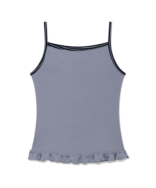 UGLY SHADOW（アグリーシャドウ）の「ST FRILL CONTRAST SLEEVELESS(BLUE)（Tシャツ/カットソー・レディース・その他・FREE）」の4枚目の写真