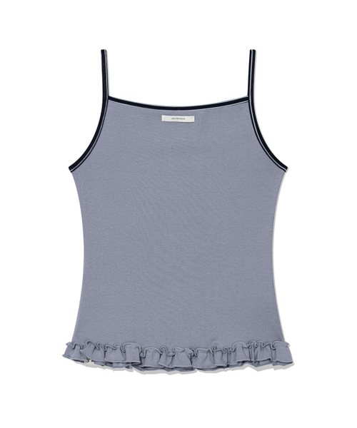 UGLY SHADOW（アグリーシャドウ）の「ST FRILL CONTRAST SLEEVELESS(BLUE)（Tシャツ/カットソー・レディース・その他・FREE）」の5枚目の写真