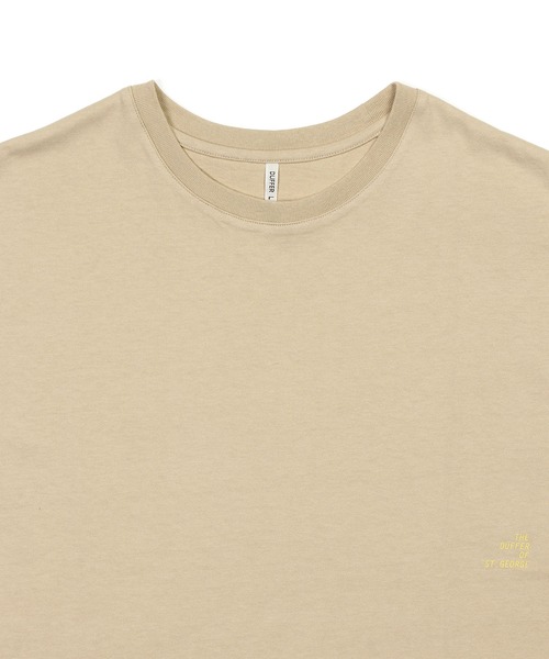The DUFFER of ST.GEORGE（ザダファーオブセントジョージ）の「8oz HEAVY WEIGHT COTTON NO-SLEEVE TEE：セットアップ対応 ヘビーウェイト ノースリーブTシャツ/ 厚手Tシャツ / 透けない / 肉厚/ レイヤード（タンクトップ・メンズ・オフホワイト/スミクロ/ベージュ/ネイビー・MEDIUM/X-LARGE/LARGE）」の13枚目の写真