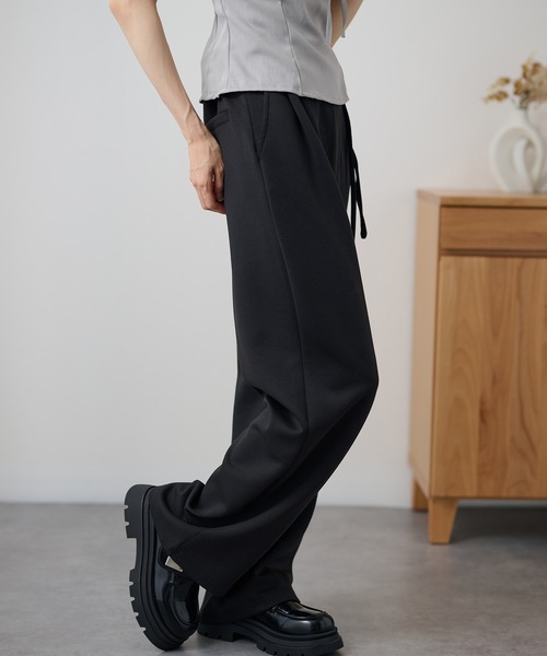 DAYRA（デイラ）の「ラップ リボン ストレッチ テーパード パンツ（その他パンツ・レディース・ブラック/ネイビー・155/160/165）」の13枚目の写真