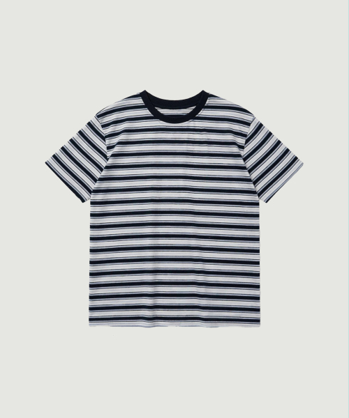 AARAN(アラン)の「ロリーストライプTシャツ_ネイビー(Tシャツ/カットソー・レディース・ネイビー・FREE)」の1枚目の写真