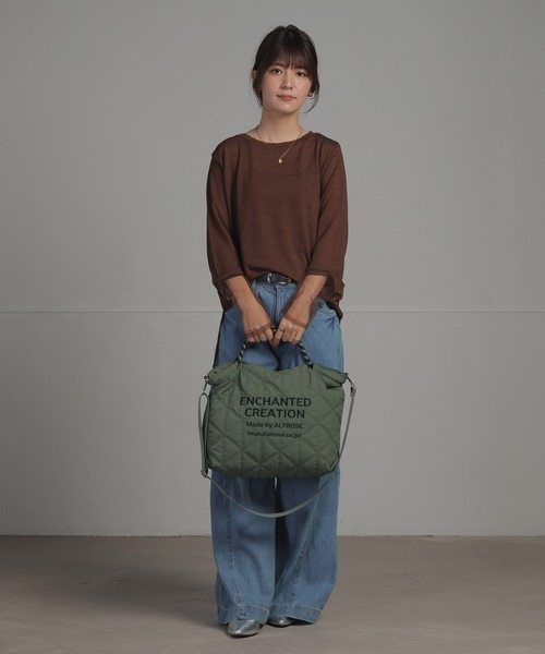 ALTROSE(アルトローズ)の「【A4対応】2WAY トート バッグ ピーター(トートバッグ・レディース・ベージュ/ブラック/カーキ/ブラウン・FREE)」の15枚目の写真