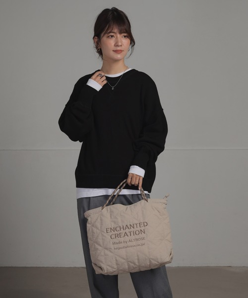 ALTROSE(アルトローズ)の「【A4対応】2WAY トート バッグ ピーター(トートバッグ・レディース・ベージュ/ブラック/カーキ/ブラウン・FREE)」の19枚目の写真