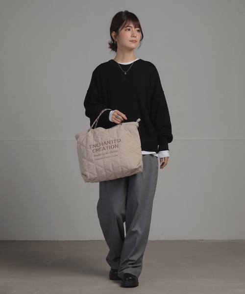 ALTROSE(アルトローズ)の「【A4対応】2WAY トート バッグ ピーター(トートバッグ・レディース・ベージュ/ブラック/カーキ/ブラウン・FREE)」の21枚目の写真