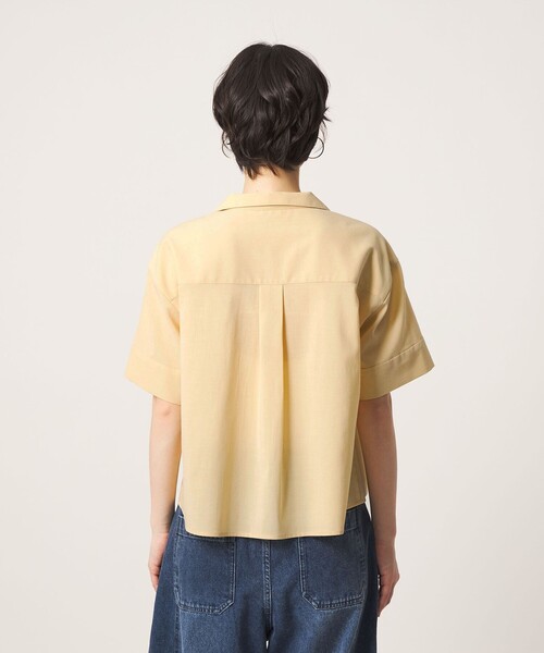 CITEN(シテン)の「<CITEN>エアリージップシャツ ―吸水速乾・防シワ―(シャツ/ブラウス・レディース・クリーム/ブラック/ダークブラウン・FREE)」の12枚目の写真