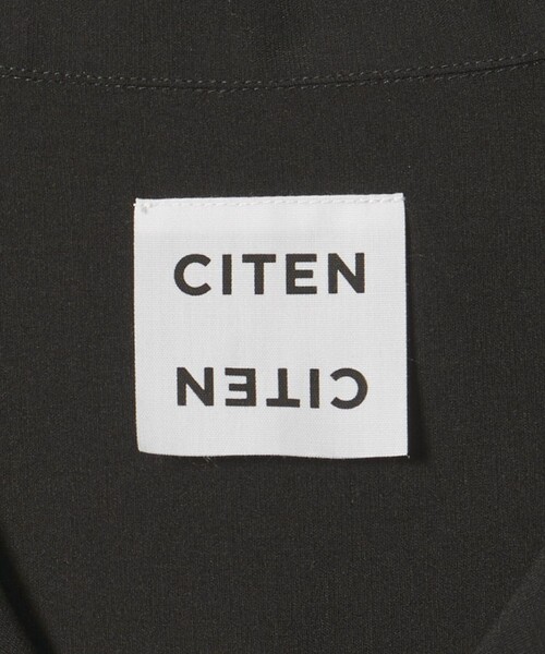 CITEN(シテン)の「<CITEN>エアリージップシャツ ―吸水速乾・防シワ―(シャツ/ブラウス・レディース・クリーム/ブラック/ダークブラウン・FREE)」の19枚目の写真