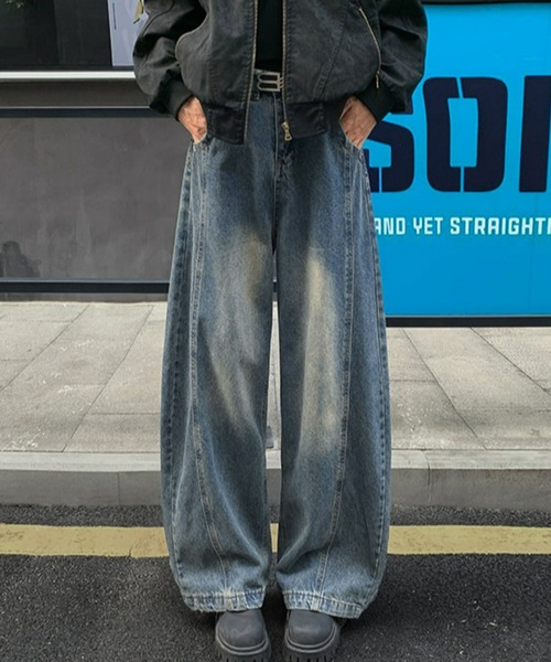 REBALANCE(リバランス)の「ワイドデザインデニムパンツ(デニムパンツ・メンズ・B/C/A・MEDIUM/LARGE/X-LARGE)」の6枚目の写真