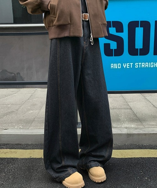 REBALANCE(リバランス)の「ワイドデザインデニムパンツ(デニムパンツ・メンズ・B/C/A・MEDIUM/LARGE/X-LARGE)」の10枚目の写真