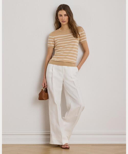 LAUREN RALPH LAUREN(ローレン ラルフ ローレン)の「ストライプド ショートスリーブ セーター(ニット/セーター・レディース・マルチ・XXS/XS/L/M/S)」の8枚目の写真