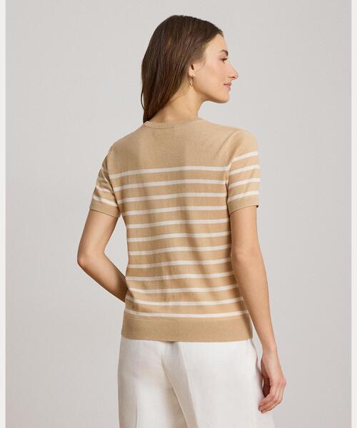 LAUREN RALPH LAUREN(ローレン ラルフ ローレン)の「ストライプド ショートスリーブ セーター(ニット/セーター・レディース・マルチ・XXS/XS/L/M/S)」の7枚目の写真