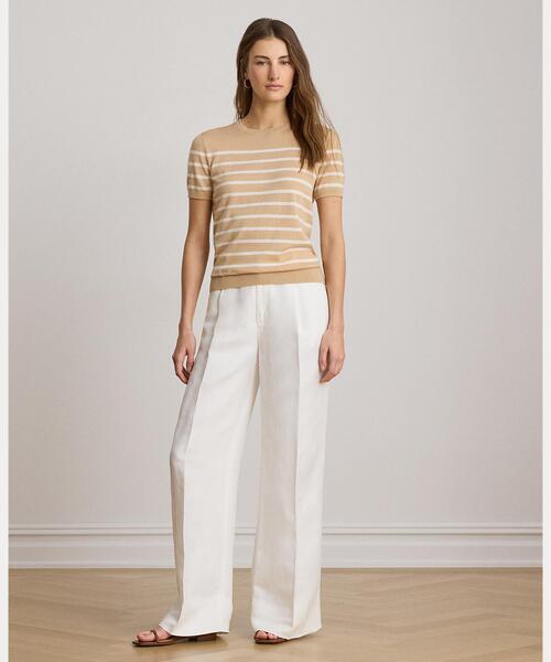 LAUREN RALPH LAUREN(ローレン ラルフ ローレン)の「ストライプド ショートスリーブ セーター(ニット/セーター・レディース・マルチ・XXS/XS/L/M/S)」の5枚目の写真
