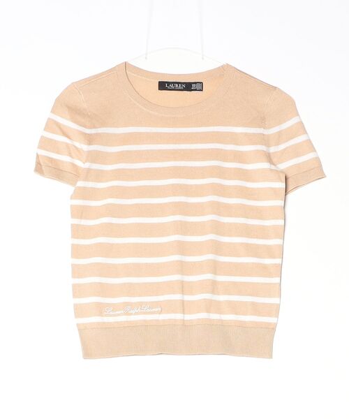 LAUREN RALPH LAUREN(ローレン ラルフ ローレン)の「ストライプド ショートスリーブ セーター(ニット/セーター・レディース・マルチ・XXS/XS/L/M/S)」の3枚目の写真
