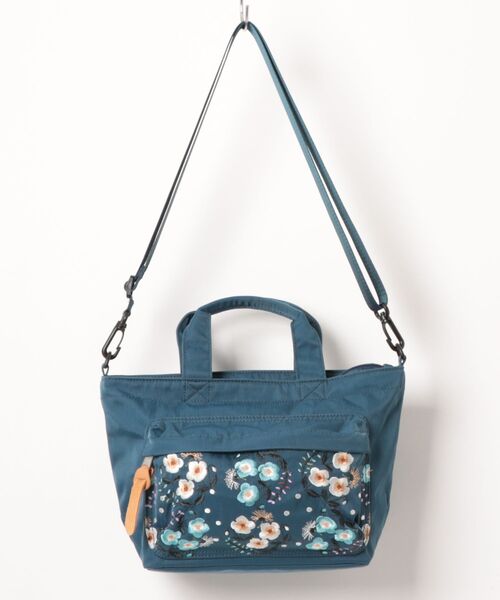 SUPER HAKKA（スーパーハッカ）の「「glanta」ブロッサムクラスター刺繍ミニトートショルダーバッグ（保冷ポケット付き）（トートバッグ・レディース・ベージュ/ブルー/ブラック・FREE）」の10枚目の写真